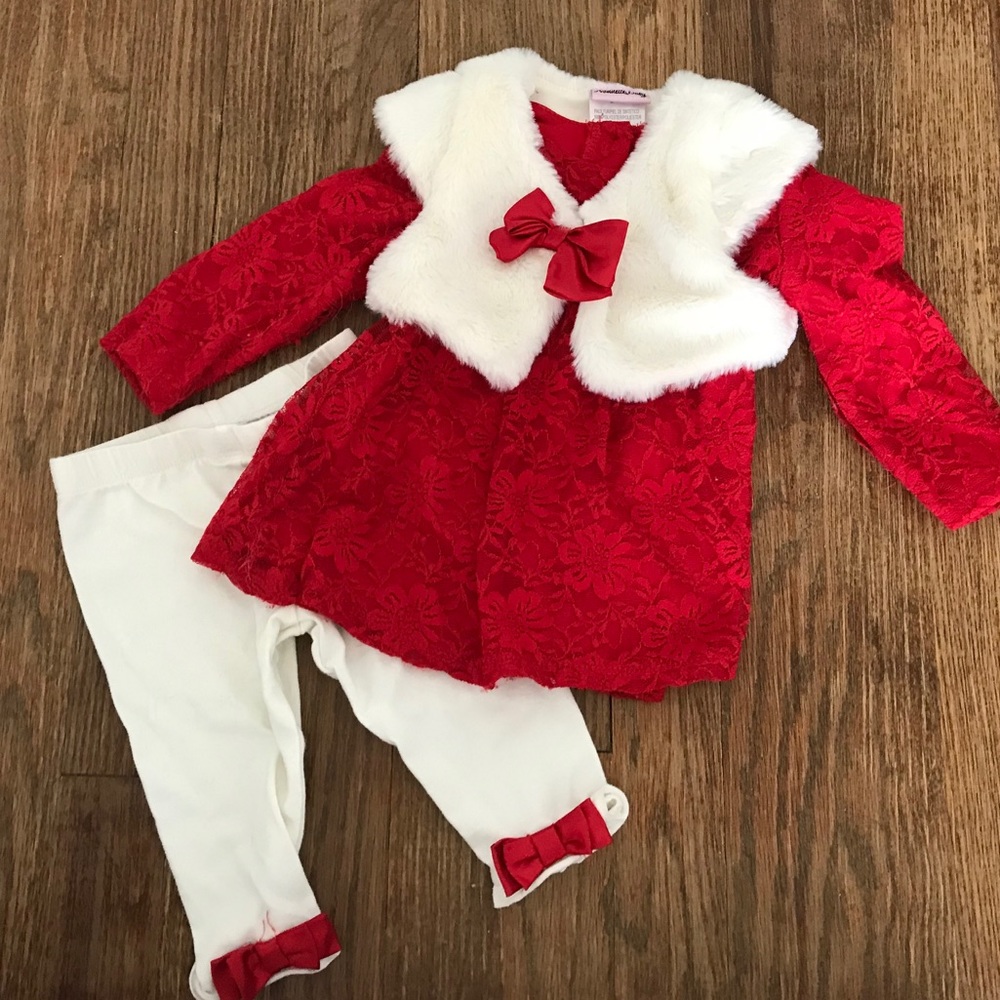 6-9 Month Baby Girl Holiday Outfit